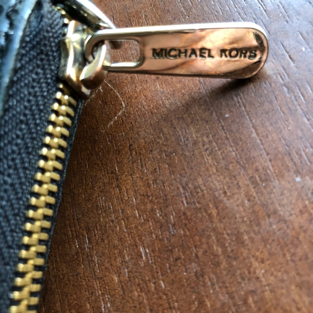 Michael Kors Black Python Zip Wallet - image 4